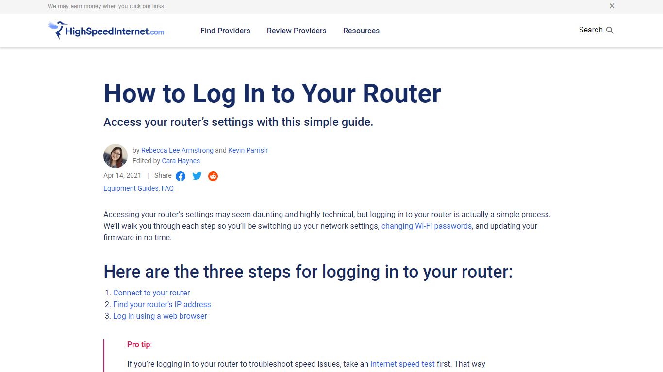 How to Log In to Your Router | HighSpeedInternet.com